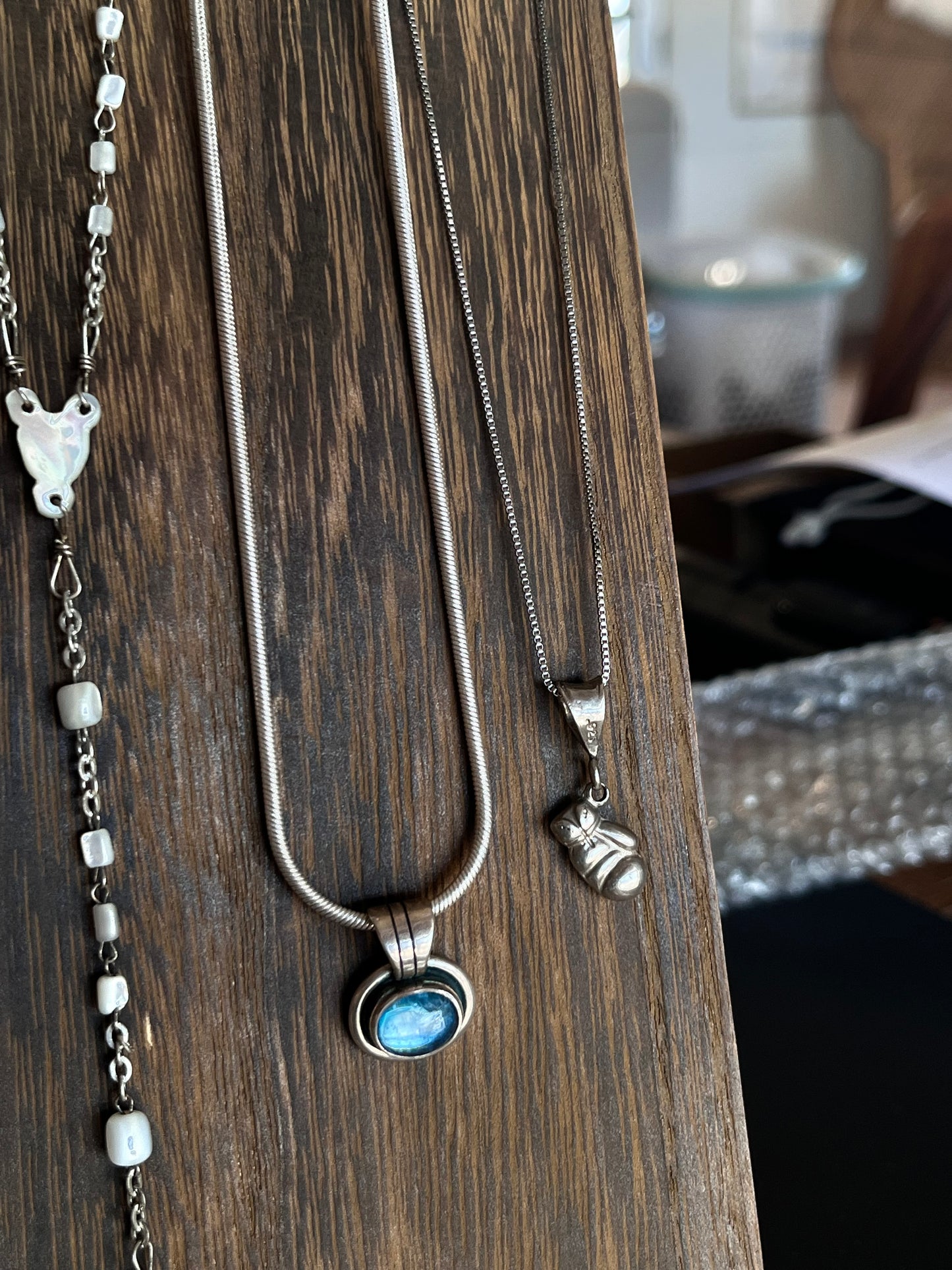 Sterling Silver Labradorite Pendant Necklace