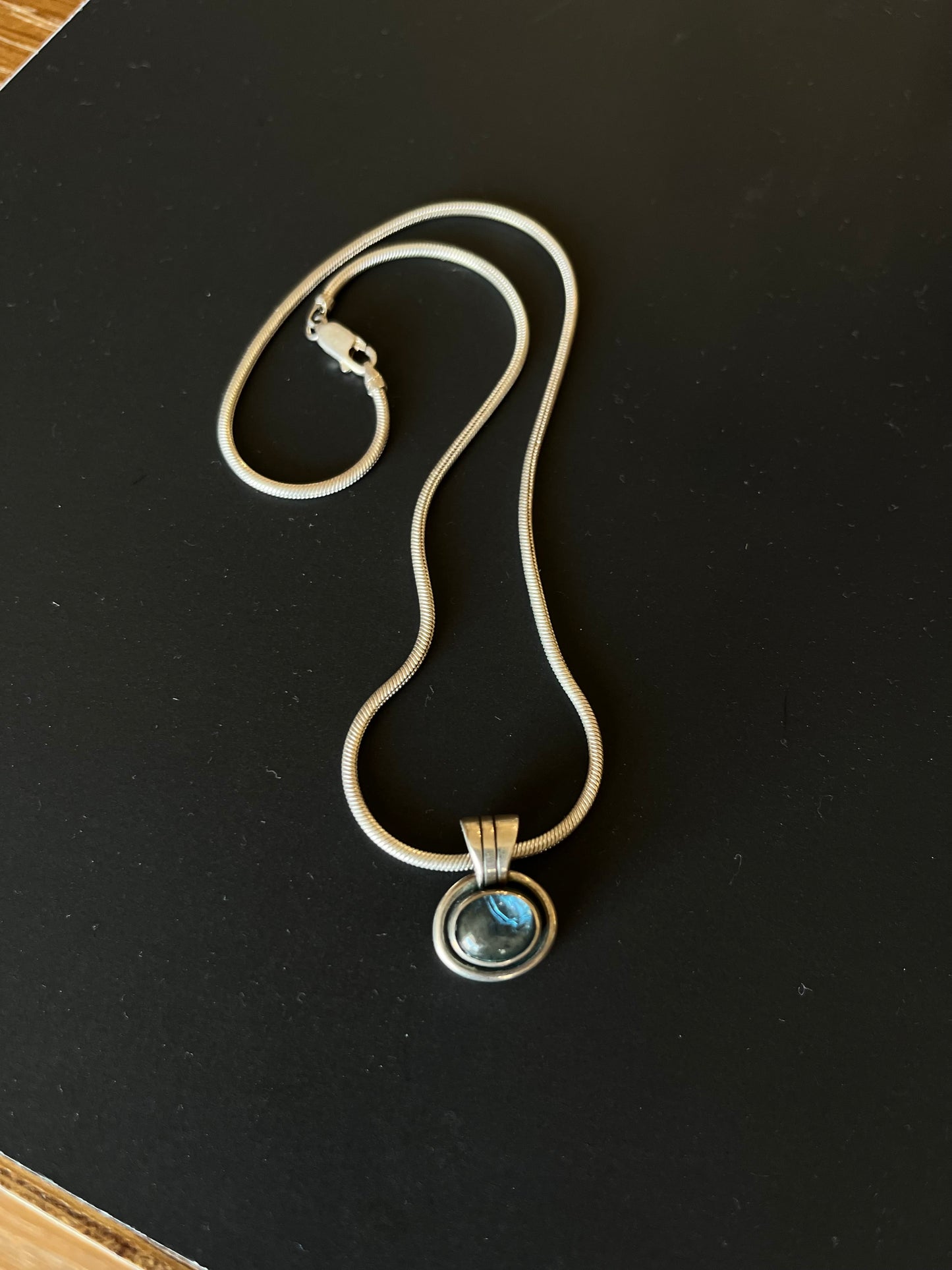 Sterling Silver Labradorite Pendant Necklace