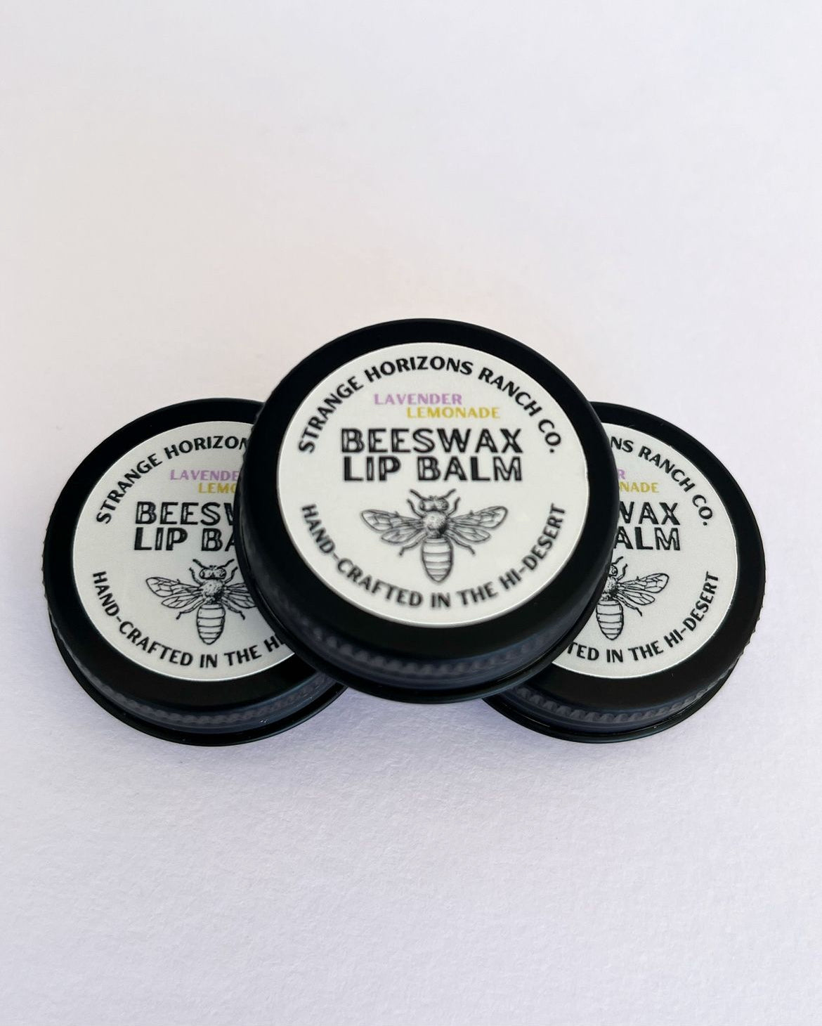 Bálsamo labial de cera de abejas (limonada de lavanda/menta de vainilla/sin perfume)