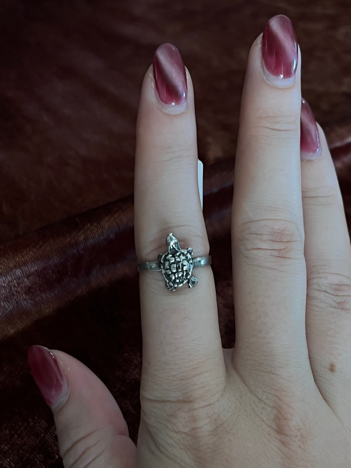 Sterling Silver Turtle Ring