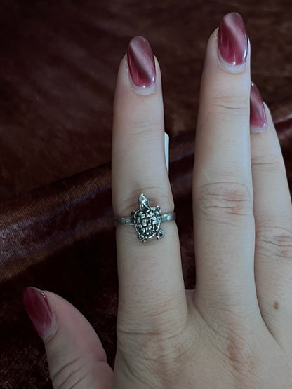 Sterling Silver Turtle Ring
