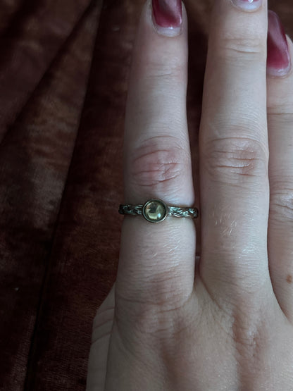 Gold Duo Tone Sterling Silver Ring