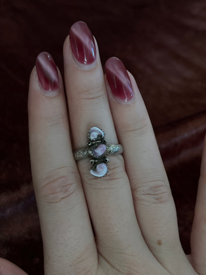 Vintage Sterling Silver Shell Ring