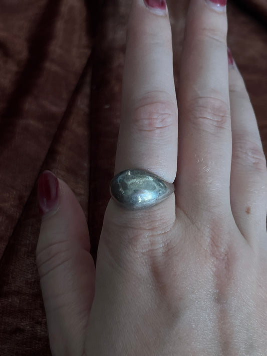 Sterling Silver Domed Vintage Ring