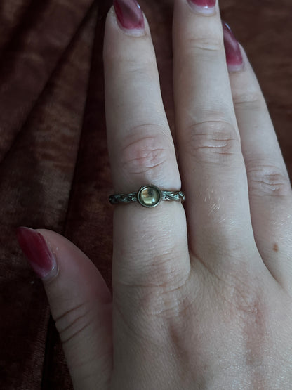 Gold Duo Tone Sterling Silver Ring