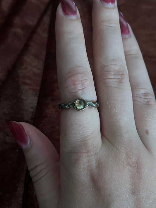 Gold Duo Tone Sterling Silver Ring