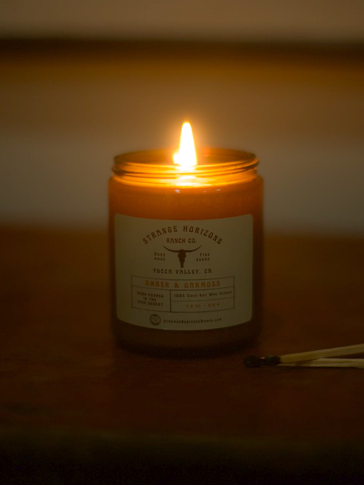 Amber & Oakmoss - Hand-Poured Coconut Soy Wax Candle