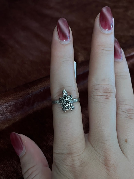 Sterling Silver Turtle Ring